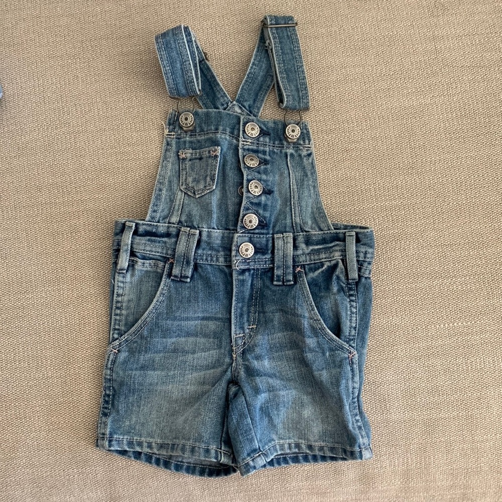 Dungaree Jean Short Overalls